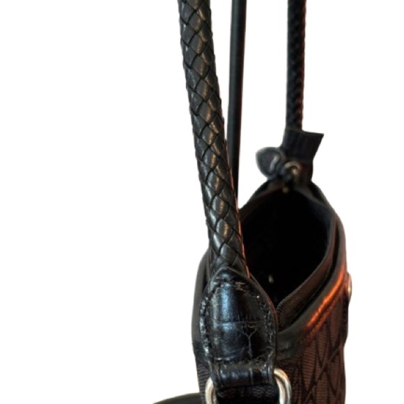 Brighton black signature heart pattern shoulder bag - Picture 3 of 6